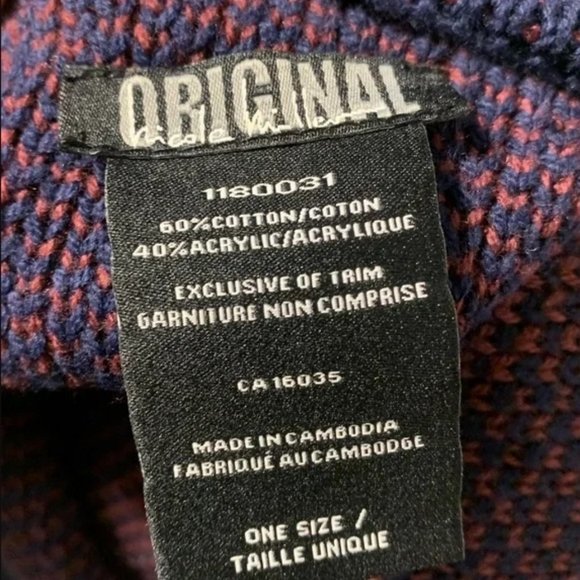 Nicole Miller Chevron Striped Shawl Wrap Open Front Poncho Blanket Cape~ - Picture 6 of 7